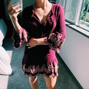 LACE DETAILED TUNIC DRESS